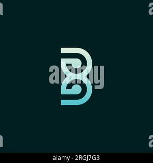 Logo-Design mit Buchstabe B. B-Symbolvektor Stock Vektor