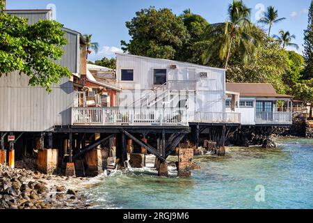 Lahaina auf Maui vor der Zerstörung bt-Feuer 2023 Stockfoto