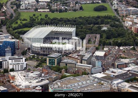 St. James' Park, Heimstadion von Newcastle United, Newcastle upon Tyne, Großbritannien, am 7. August 2023. Stockfoto