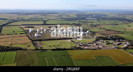 Luftaufnahme von Menwith Hill in der Nähe von Harrogate, North Yorkshire Stockfoto