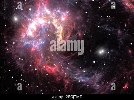 Roter Platz nebula Stockfoto