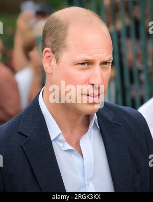 William, Prince of Wales, besucht das Mosaic Clubhouse in Brixton, London, England, Großbritannien Stockfoto