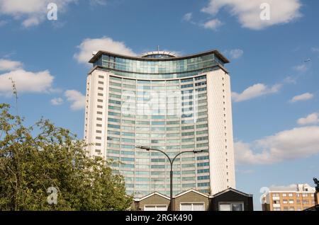 Empress State Building (ESB), Empress Approach, Lillie Road, West Brompton, Fulham, London, SW6, England, Großbritannien Stockfoto