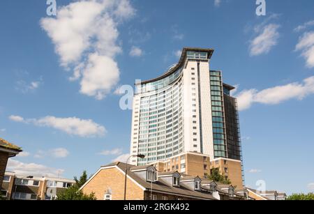 Empress State Building (ESB), Empress Approach, Lillie Road, West Brompton, Fulham, London, SW6, England, Großbritannien Stockfoto