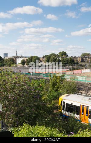 Der jetzt verfallene Standort des ehemaligen Earls Court Exhibition Centre in Earl's Court, West London, England, Großbritannien Stockfoto