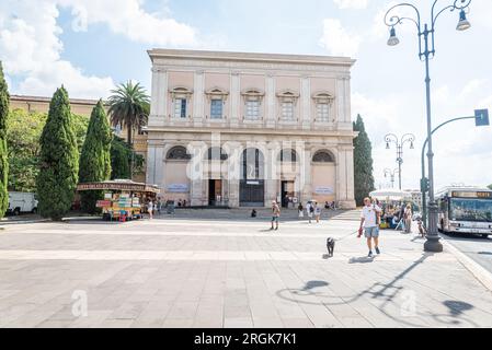 27. August 2022 in Rom, Italien: Das Innere und Äußere der Heiligen Treppe, auch bekannt als Scala Santa und Scala Sancta. Stockfoto