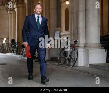 Grant Shapps, MP, Secretary of State for Business Energy and Industrial Strategy, Downing Street, London, England, Vereinigtes Königreich Stockfoto