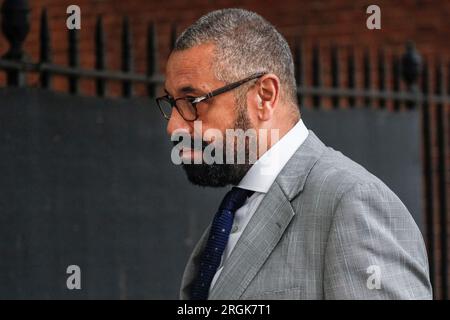 London, Vereinigtes Königreich, 04. Juli 2023. James clever, Abgeordneter, Außenminister, Downing Street, London, UK Stockfoto