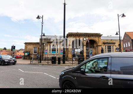 Whitby Railway Station, Whitby Town, Yorkshire, Großbritannien, England, Whitby Station, Whitby Bahnhof, Whitby Bahnhof, Nymr, North Yorkshire Moors Stockfoto