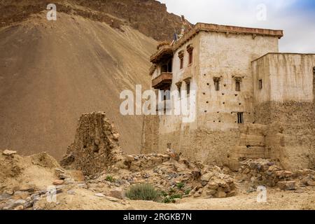 Indien, Ladakh, Zanskar, Zangla, Alter Palast Stockfoto