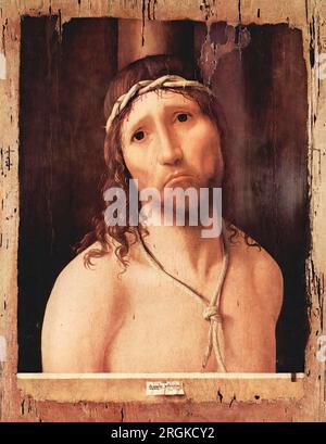 Antonello da Messina, Ecce Homo, Ölgemälde auf Schalttafel, ca. 1473 Stockfoto