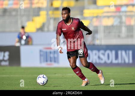 Lassana Coulibaly von US Salernitana in Aktion während des Freundschaftsspiels zwischen Frosinone Calcio und US Salernitana im Stadio Benito Stirpe, Frosinone Stockfoto