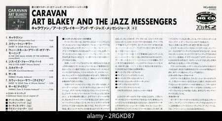 CD: Art Blakeys JAZZBOTEN - Caravan. (VICJ-60032), veröffentlicht am 21. Juli 1997. Stockfoto