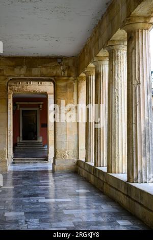 Altes Gebäude in Korfu Stadt Stockfoto
