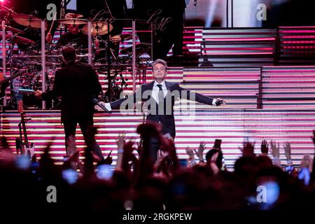 Luis Miguel im Konzert Buenos Aires Stockfoto