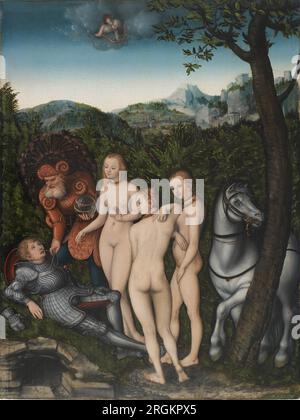 Das Urteil von Paris 1527 von Lucas Cranach dem Ältesten Stockfoto