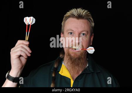 Australische Dartspieler Simon Whitlock Stockfoto