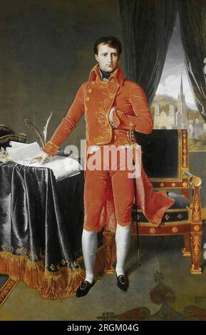 NAPOLEON BONAPARTE (1769-1821) als erster Konsul Frankreichs von Ingres Stockfoto