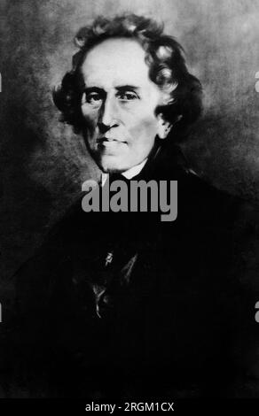 Giacomo Meyerbeer (1791-1864), deutscher Opernkomponist, Halblängenporträt, Unbekannter Künstler Stockfoto