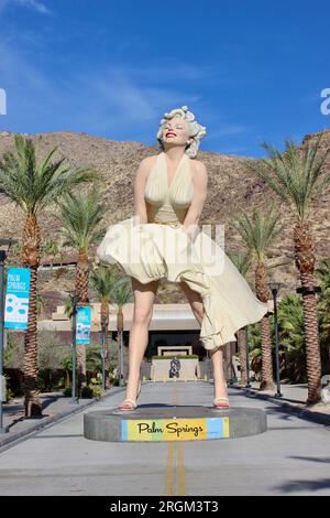 Forever Marilyn Statue von Seward Johnson, Palm Springs, Kalifornien Stockfoto