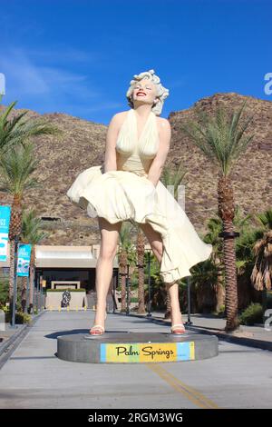 Forever Marilyn Statue von Seward Johnson, Palm Springs, Kalifornien Stockfoto