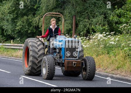 Landmaschinen in Copythorne, New Forest National Park, Hampshire, England, Großbritannien Stockfoto