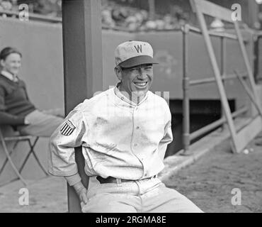 1927 Washington Senators: Lächelnder Tris-Sprecher Stockfoto