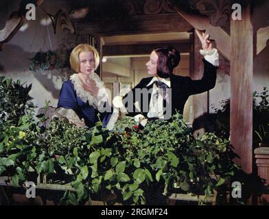 Genevieve Paige, Capucine, Filmset, „Song without End“, Columbia Pictures, 1960 Stockfoto
