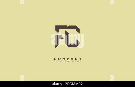 FC Buchstaben Initialen Monogramm Logo Stock Vektor