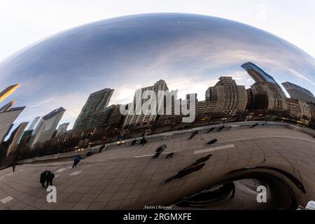 Chicago besucht alle Orte, die die Seele erwärmen. In der Stadt leben. Stockfoto