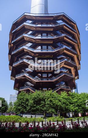 Das Schiff wurde im Rahmen des Hudson Yards Redevelopment Project in Manhattan, New York City, USA, gebaut Stockfoto