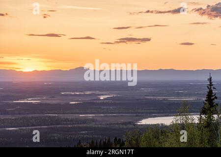 Nordlichter bei seltenen Gelegenheiten Stockfoto