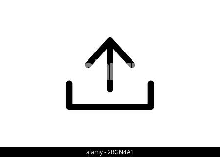 Symbol "Hochladen". Symbol für den Download. Stil des Liniensymbols. Einfache Vektorkonstruktion editierbar Stock Vektor