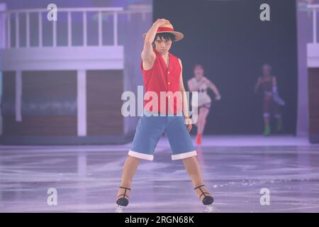 Kanagawa, Japan. 10. Aug. 2023. Shoma Uno Figure Skating : ein Stück Eis im KOSE Shinyokohama Skate Center in Kanagawa, Japan . Kredit: YUTAKA/AFLO SPORT/Alamy Live News Stockfoto