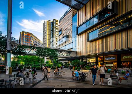 Das Paya Lebar Quarter befindet sich im kulturreichen Viertel Paya Lebar, Singapur. Stockfoto