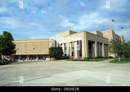 Eine allgemeine Gesamtansicht des Purcell Pavillons im Joyce Center auf dem Campus Notre Dame, Montag, 7. August 2023, in South Bend, Ind Stockfoto