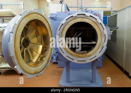 Nahaufnahme einer Modellmaschine geöffnet Stockfoto
