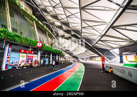 Das Singapore Sports Hub ist ein Sport- und Erholungsviertel in Kallang, Singapur. Stockfoto