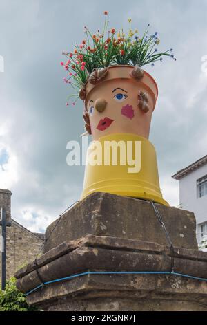 Settle Flower pot Festival 2023, spezielles 10.-jähriges Jubiläum, bietet einige neue und komplizierte Designs vom 15. August bis 3. September. Stockfoto