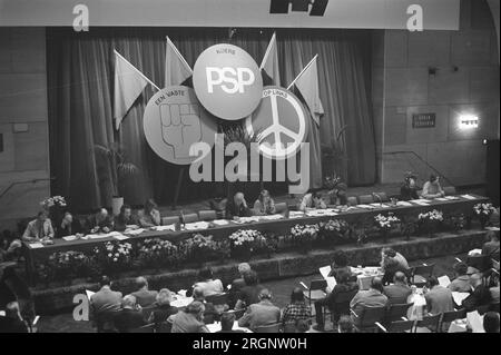 Überblick über den PSP-Kongress in Amsterdam ca. 1972 Stockfoto