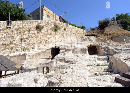 Die Weill-Ausgrabungen an der archäologischen Stätte der Stadt David in Ostjerusalem. Stockfoto