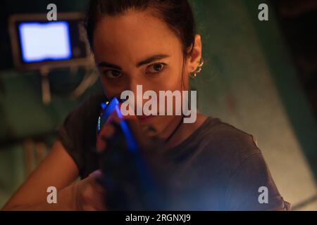 MELISSANTHI MAHUT in MEG 2: DER GRABEN (2023), Regie: BEN WHEATLEY. Kredit: Apelles Entertainment/Album Stockfoto