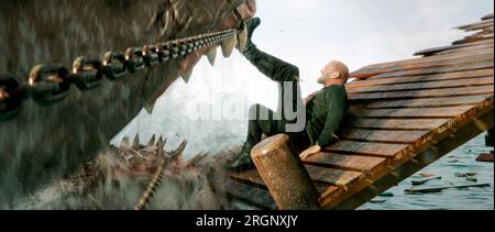 JASON STATHAM in MEG 2: THE GRENCH (2023), Regie: BEN WHEATLEY. Kredit: Apelles Entertainment/Album Stockfoto