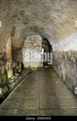 Der Pool Siloah am Ende des Hiskias Tunnel ist ein Fels gehauenen Pool am Südhang "Stadt Davids" in Jerusalem Stockfoto