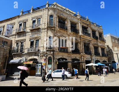 Das wunderschöne Imperial Hotel am Omar Ibn El-Khattab Square in der Nähe des Jaffa-Tores in der Altstadt von Jerusalem. Stockfoto