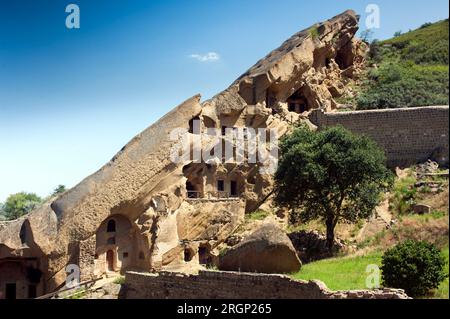 Höhlenkloster David Garedja ( Garedja) in Georgien - Region Kakheti Stockfoto