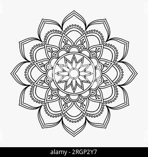 Mandalas for Relaxation and Meditation Colouring Book Stock Vektor