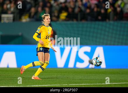 August 11 2023: Nathalie Bjorn (Schweden) kontrolliert den Ball während eines Spiels, am, . Kim Price/CSM Credit: CAL Sport Media/Alamy Live News Stockfoto