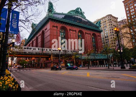 Harold Washington Library Center. Öffentliche Bibliothek Von Chicago Stockfoto