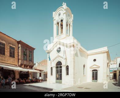 Kirche unserer Lieben Frau von den Engeln in der Altstadt von Rethymnon. Es wurde von den Dominikanerbrüdern in venezianischer Zeit erbaut und Maria Magdalena geweiht Stockfoto